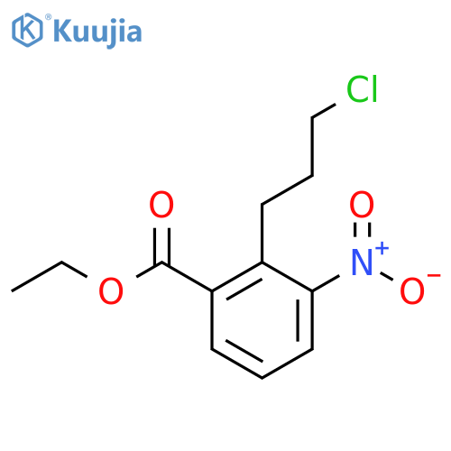 Ethyl 2-(3-chloropropyl)-3-nitrobenzoate structure