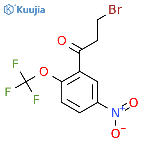 3-Bromo-1-(5-nitro-2-(trifluoromethoxy)phenyl)propan-1-one structure
