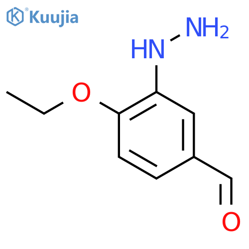2-Ethoxy-5-formylphenylhydrazine structure