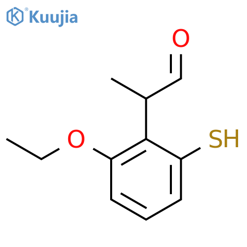 2-Ethoxy-6-mercaptophenylpropanal structure