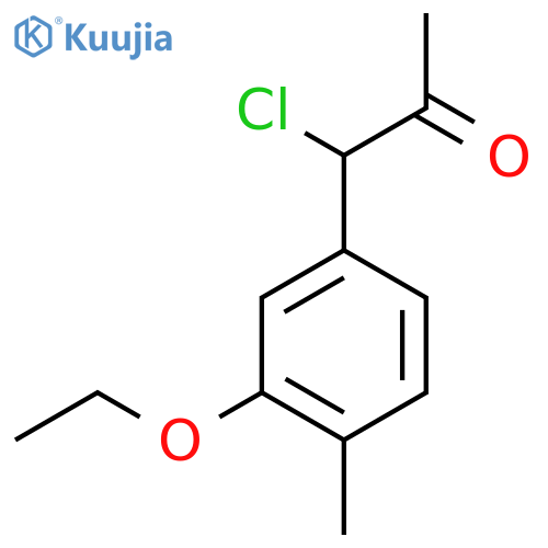 1-Chloro-1-(3-ethoxy-4-methylphenyl)propan-2-one structure