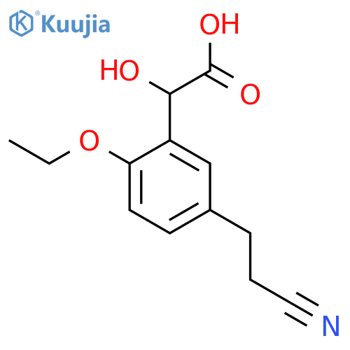 5-(2-Cyanoethyl)-2-ethoxymandelic acid structure