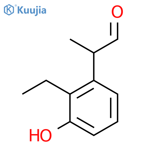2-Ethyl-3-hydroxyphenylpropanal structure