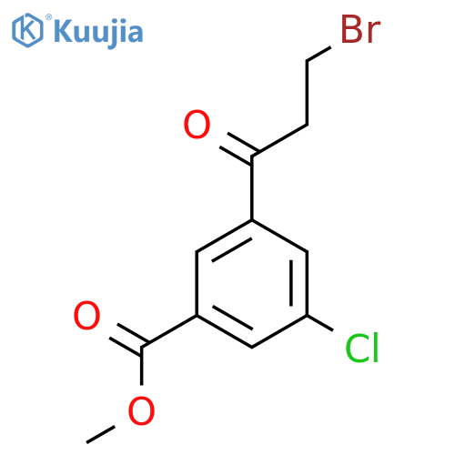 Methyl 3-(3-bromopropanoyl)-5-chlorobenzoate structure