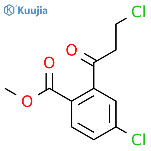 Methyl 4-chloro-2-(3-chloropropanoyl)benzoate structure