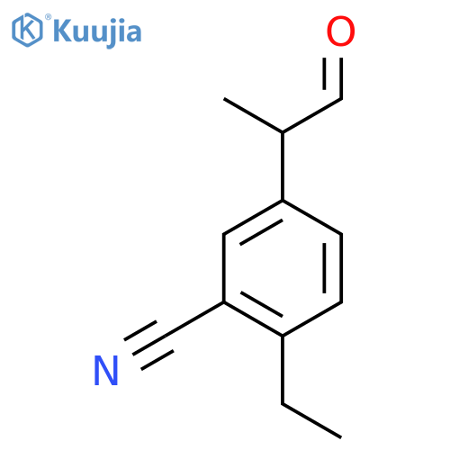 3-Cyano-4-ethylphenylpropanal structure