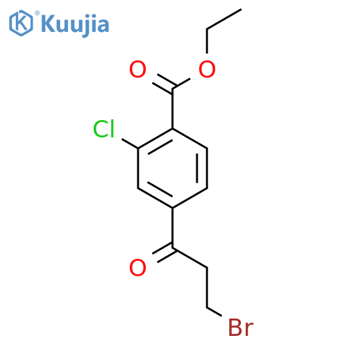 Ethyl 4-(3-bromopropanoyl)-2-chlorobenzoate structure