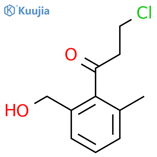 2-(3-Chloropropanoyl)-3-methylbenzyl alcohol structure
