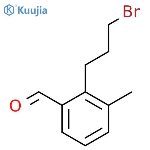 2-(3-Bromopropyl)-3-methylbenzaldehyde structure