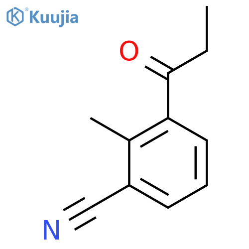 2-Methyl-3-propionylbenzonitrile structure