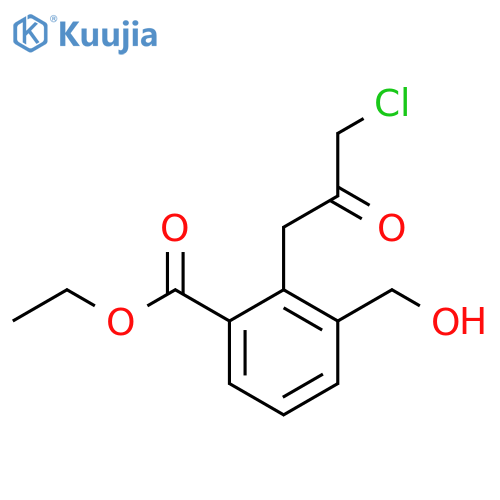 Ethyl 2-(3-chloro-2-oxopropyl)-3-(hydroxymethyl)benzoate structure