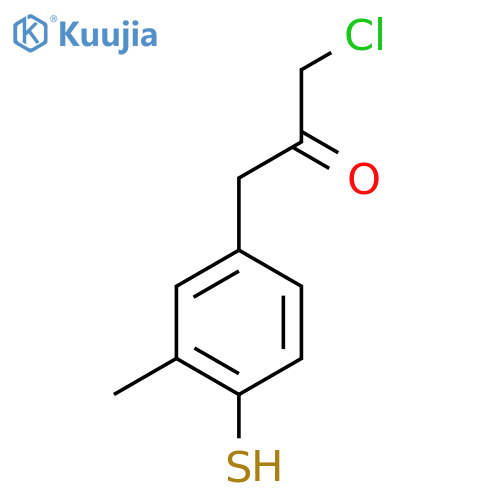 4-(3-Chloro-2-oxopropyl)-2-methylthiophenol structure