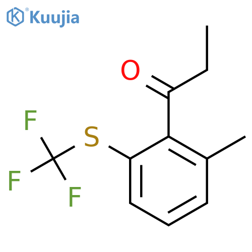 2-Propionyl-3-(trifluoromethylthio)toluene structure