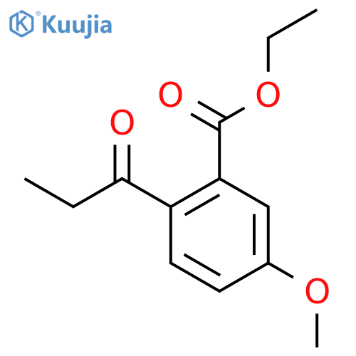 Ethyl 5-methoxy-2-propionylbenzoate structure