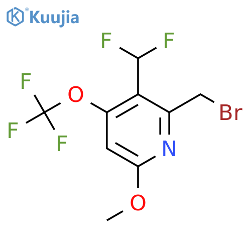 2-(Bromomethyl)-3-(difluoromethyl)-6-methoxy-4-(trifluoromethoxy)pyridine structure