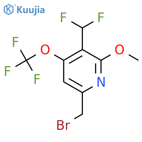 6-(Bromomethyl)-3-(difluoromethyl)-2-methoxy-4-(trifluoromethoxy)pyridine structure