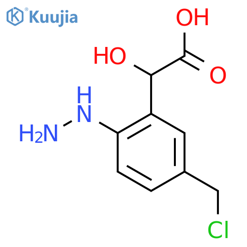 5-(Chloromethyl)-2-hydrazinylmandelic acid structure