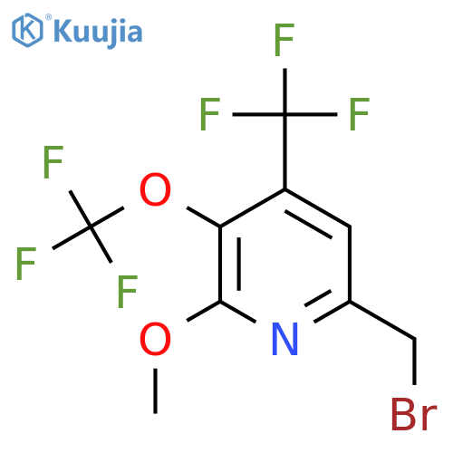 6-(Bromomethyl)-2-methoxy-3-(trifluoromethoxy)-4-(trifluoromethyl)pyridine structure