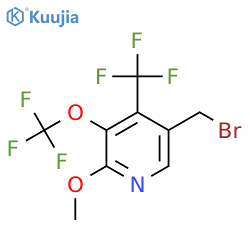 5-(Bromomethyl)-2-methoxy-3-(trifluoromethoxy)-4-(trifluoromethyl)pyridine structure
