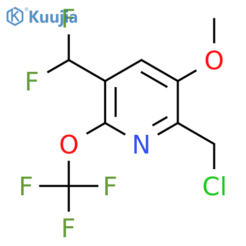 2-(Chloromethyl)-5-(difluoromethyl)-3-methoxy-6-(trifluoromethoxy)pyridine structure