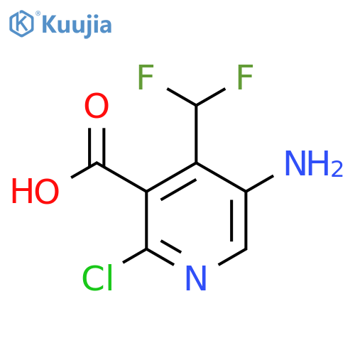 5-Amino-2-chloro-4-(difluoromethyl)pyridine-3-carboxylic acid structure
