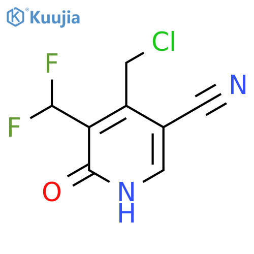 4-(Chloromethyl)-5-cyano-3-(difluoromethyl)-2-hydroxypyridine structure
