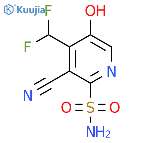 3-Cyano-4-(difluoromethyl)-5-hydroxypyridine-2-sulfonamide structure