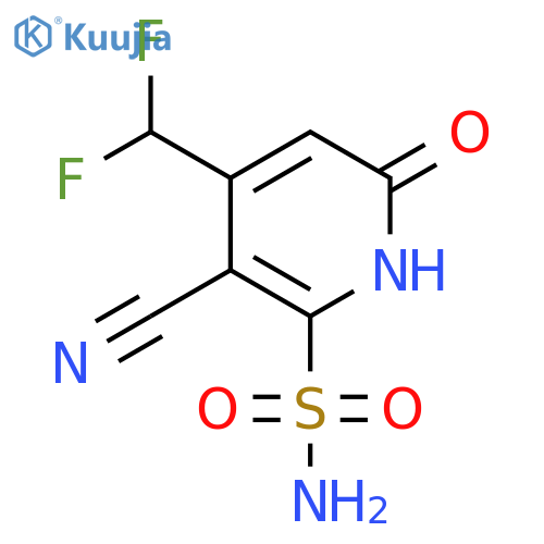 3-Cyano-4-(difluoromethyl)-6-hydroxypyridine-2-sulfonamide structure