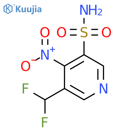 3-(Difluoromethyl)-4-nitropyridine-5-sulfonamide structure
