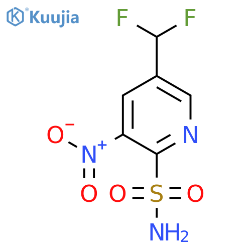 5-(Difluoromethyl)-3-nitropyridine-2-sulfonamide structure
