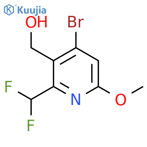 4-Bromo-2-(difluoromethyl)-6-methoxypyridine-3-methanol structure