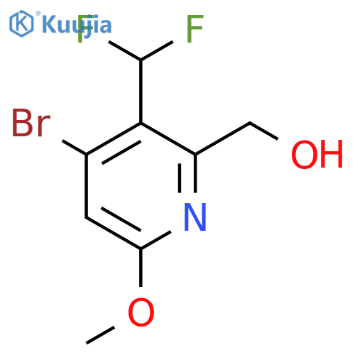 4-Bromo-3-(difluoromethyl)-6-methoxypyridine-2-methanol structure