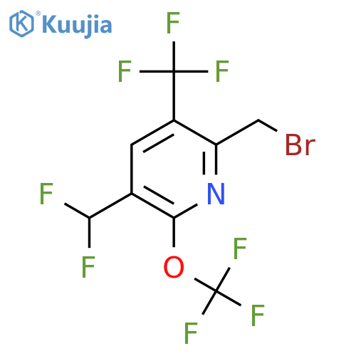 2-(Bromomethyl)-5-(difluoromethyl)-6-(trifluoromethoxy)-3-(trifluoromethyl)pyridine structure