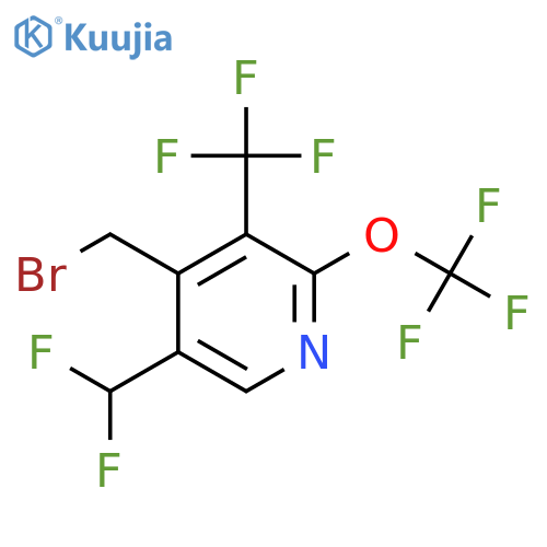 4-(Bromomethyl)-5-(difluoromethyl)-2-(trifluoromethoxy)-3-(trifluoromethyl)pyridine structure