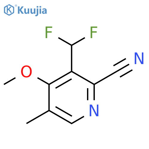 2-Cyano-3-(difluoromethyl)-4-methoxy-5-methylpyridine structure