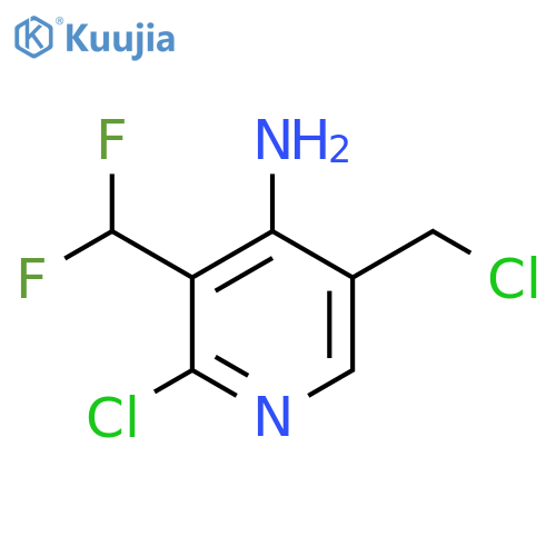 4-Amino-2-chloro-5-(chloromethyl)-3-(difluoromethyl)pyridine structure