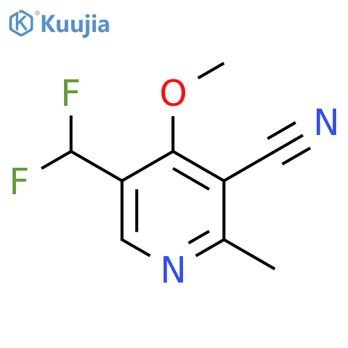3-Cyano-5-(difluoromethyl)-4-methoxy-2-methylpyridine structure