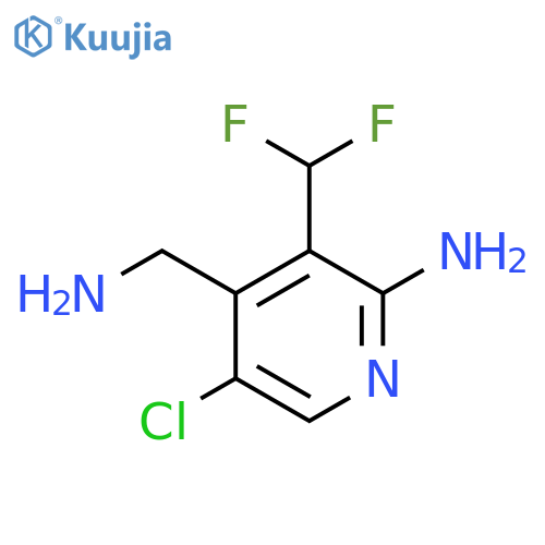 2-Amino-4-(aminomethyl)-5-chloro-3-(difluoromethyl)pyridine structure