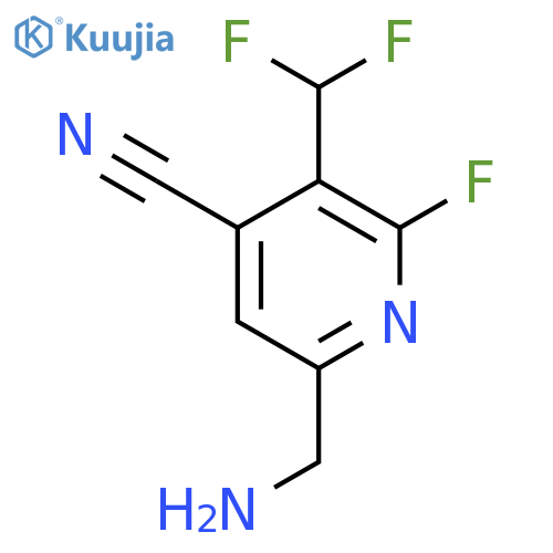 6-(Aminomethyl)-4-cyano-3-(difluoromethyl)-2-fluoropyridine structure