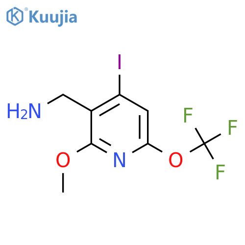 3-(Aminomethyl)-4-iodo-2-methoxy-6-(trifluoromethoxy)pyridine structure