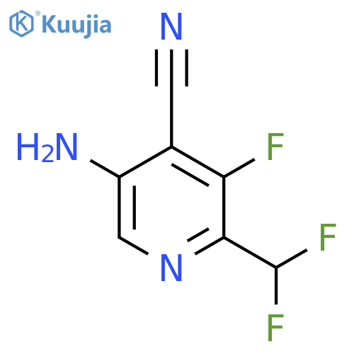 5-Amino-4-cyano-2-(difluoromethyl)-3-fluoropyridine structure