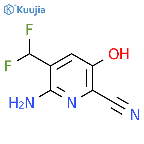 2-Amino-6-cyano-3-(difluoromethyl)-5-hydroxypyridine structure