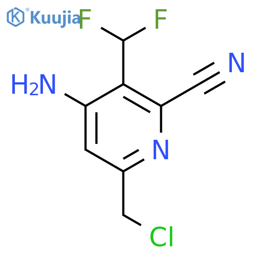 4-Amino-6-(chloromethyl)-2-cyano-3-(difluoromethyl)pyridine structure