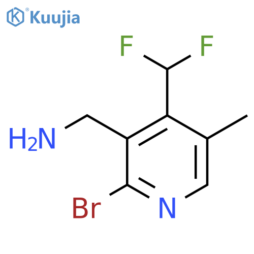 3-(Aminomethyl)-2-bromo-4-(difluoromethyl)-5-methylpyridine structure