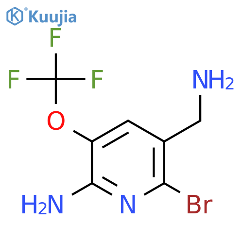 2-Amino-5-(aminomethyl)-6-bromo-3-(trifluoromethoxy)pyridine structure