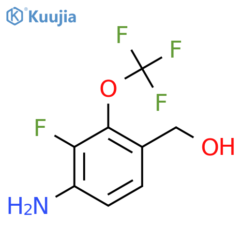 4-Amino-3-fluoro-2-(trifluoromethoxy)benzyl alcohol structure