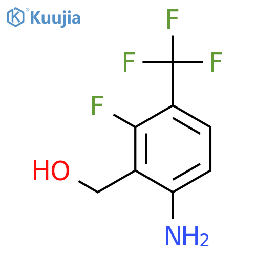6-Amino-2-fluoro-3-(trifluoromethyl)benzyl alcohol structure
