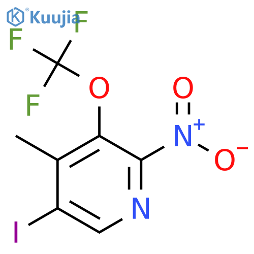 5-Iodo-4-methyl-2-nitro-3-(trifluoromethoxy)pyridine structure