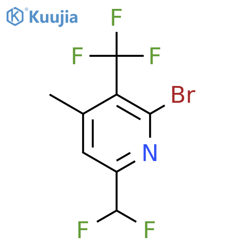 2-Bromo-6-(difluoromethyl)-4-methyl-3-(trifluoromethyl)pyridine structure
