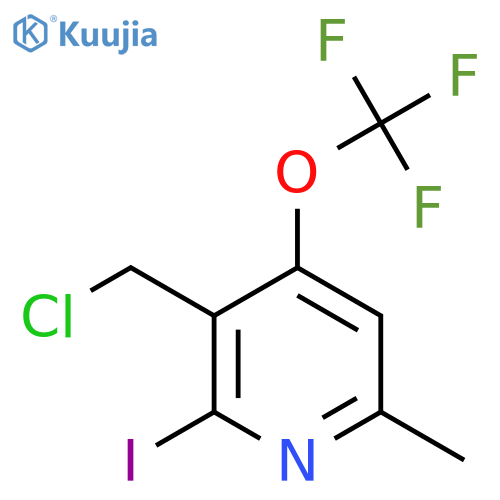 3-(Chloromethyl)-2-iodo-6-methyl-4-(trifluoromethoxy)pyridine structure